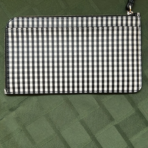 NWT Kate Spade Lucy Jazzy Gingham Printed Medium L-Zip Wristlet - Picture 4 of 9